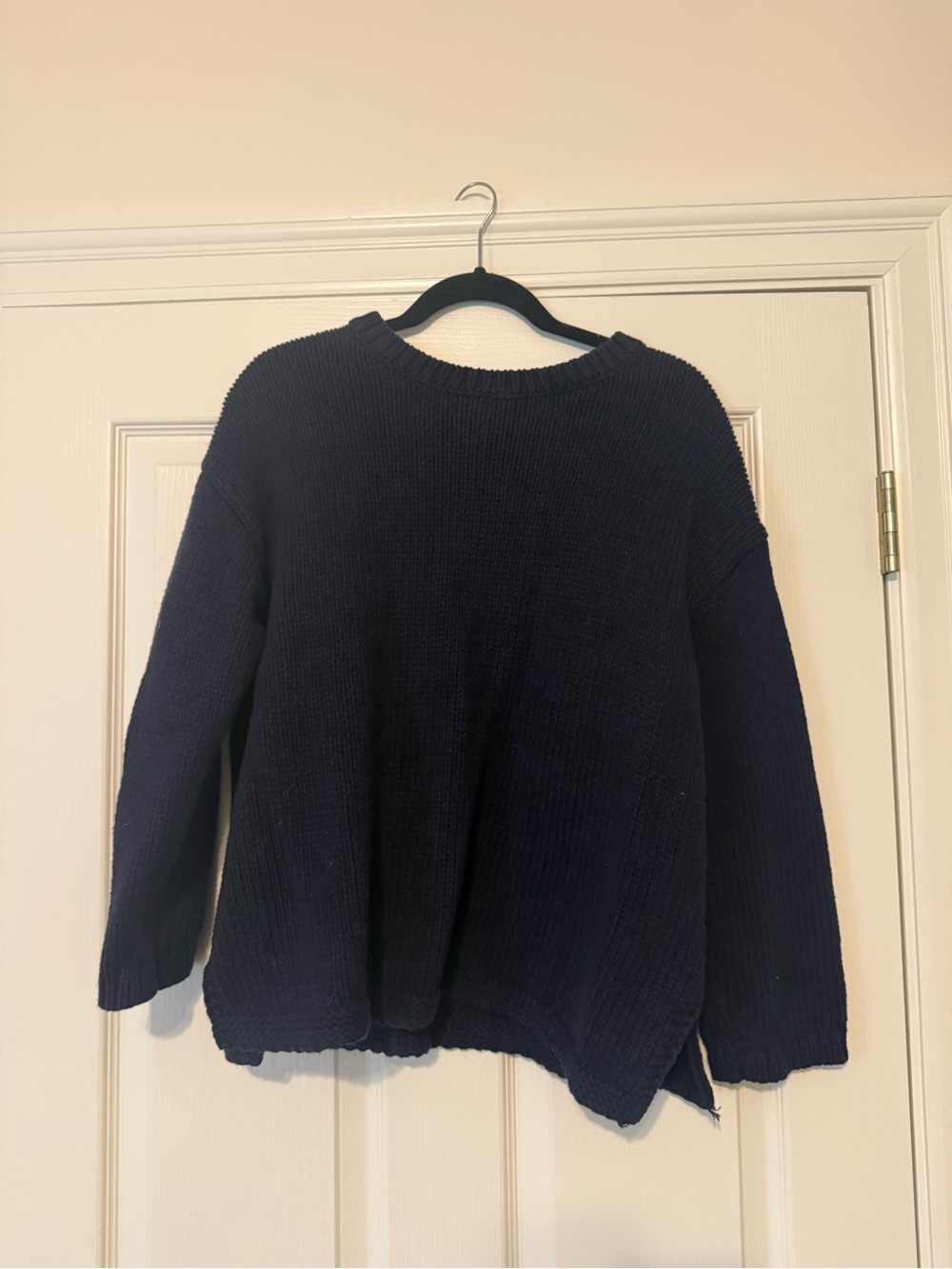 LOFT Navy Crewneck Knit Sweater